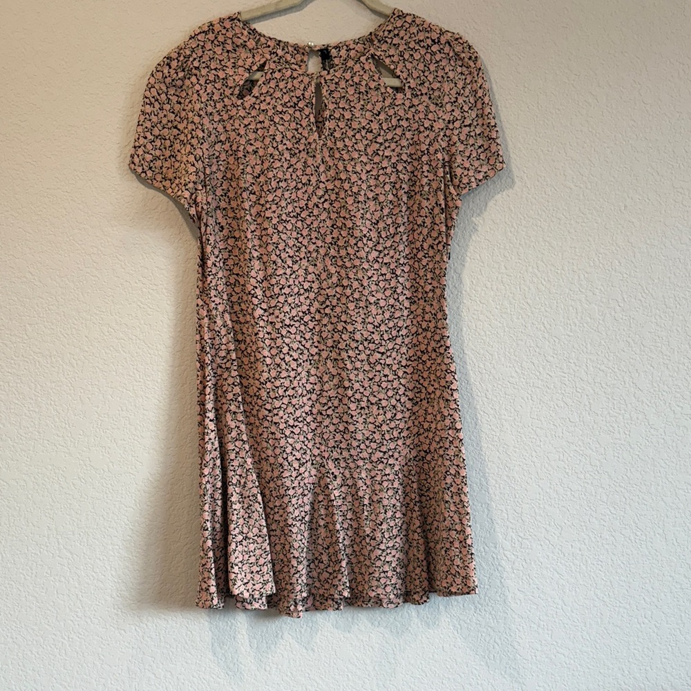 For Love And Lemons Pink Floral Dress